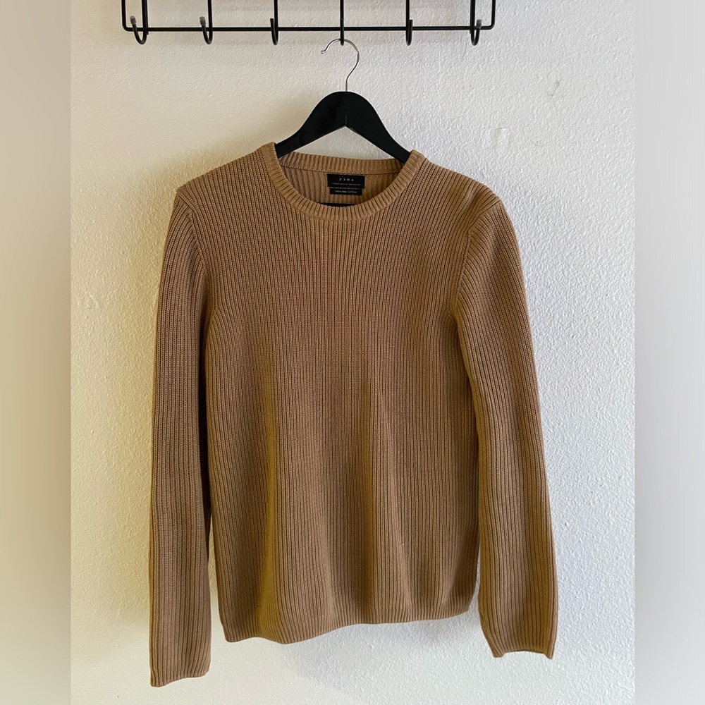 Zara Men's Tan Sweater